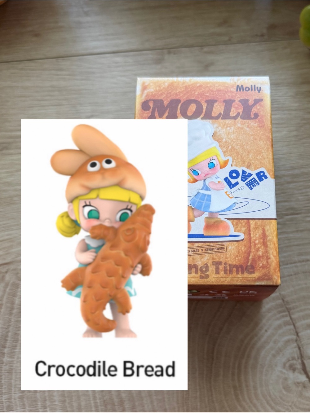 Pop Mart Molly Carb Lover Crocodile Bread Blind Box Figurine